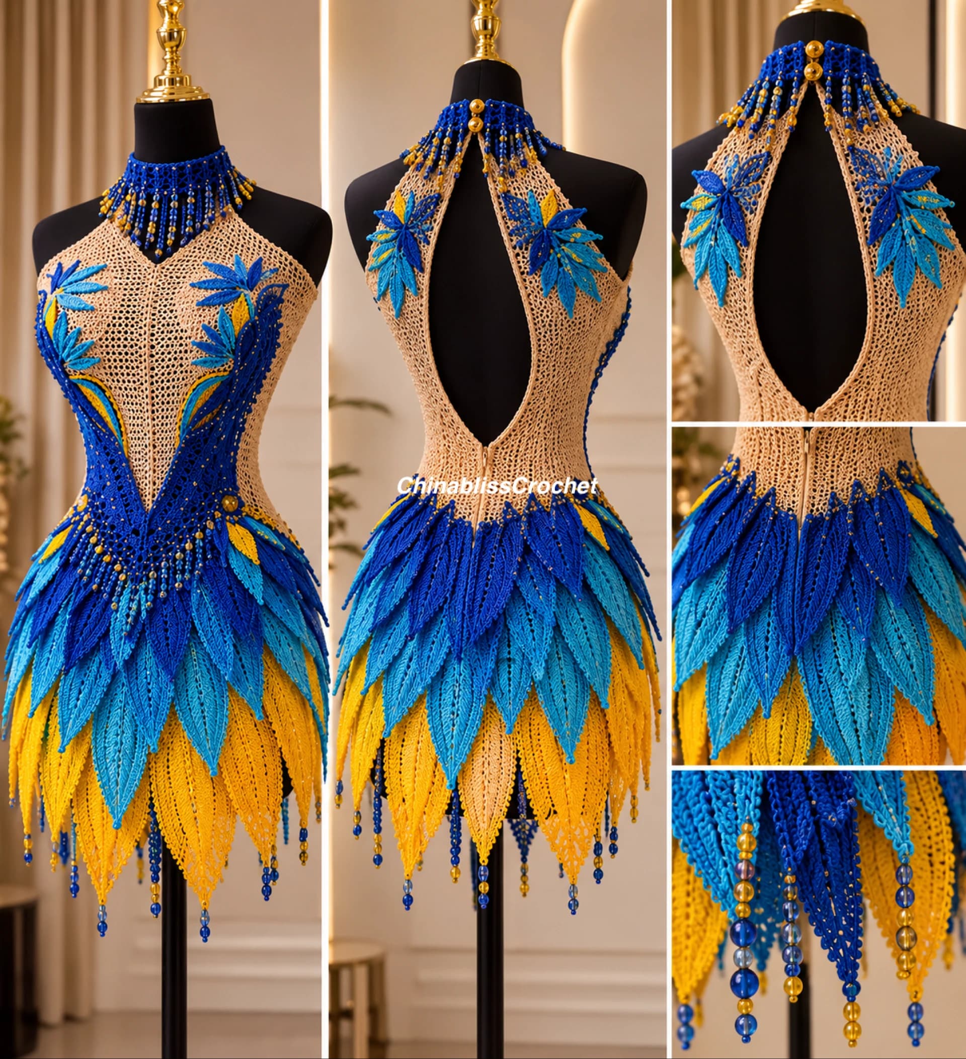 AZURA FEATHER DRESS